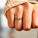 Load image into Gallery viewer, 925 Sterling Silver Cross Ring