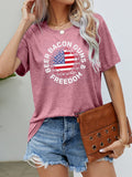 Load image into Gallery viewer, BEER BACON GUNS &amp; FREEDOM US Flag Graphic Tee