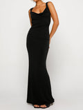 Load image into Gallery viewer, Backless Wide Strap Maxi Dress