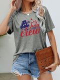 Load image into Gallery viewer, 4th OF JULY Graphic Round Neck Tee