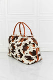 Load image into Gallery viewer, Animal Print Plush Weekender Bag