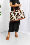 Load image into Gallery viewer, Animal Print Plush Weekender Bag