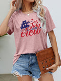 Load image into Gallery viewer, 4th OF JULY Graphic Round Neck Tee