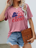 Load image into Gallery viewer, 4th OF JULY Graphic Round Neck Tee