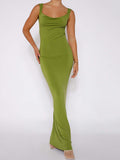 Load image into Gallery viewer, Backless Wide Strap Maxi Dress