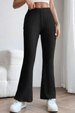 Load image into Gallery viewer, Basic Bae Full Size Ribbed High Waist Flare Pants