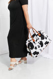 Load image into Gallery viewer, Animal Print Plush Weekender Bag