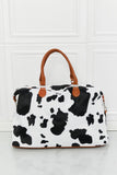 Load image into Gallery viewer, Animal Print Plush Weekender Bag