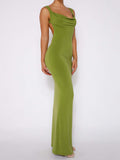 Load image into Gallery viewer, Backless Wide Strap Maxi Dress