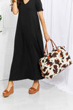 Load image into Gallery viewer, Animal Print Plush Weekender Bag