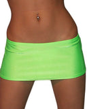 Load image into Gallery viewer, 7 1/2 Inch Curve Hugging Sexy Neon Green Mini Dancer Skirt